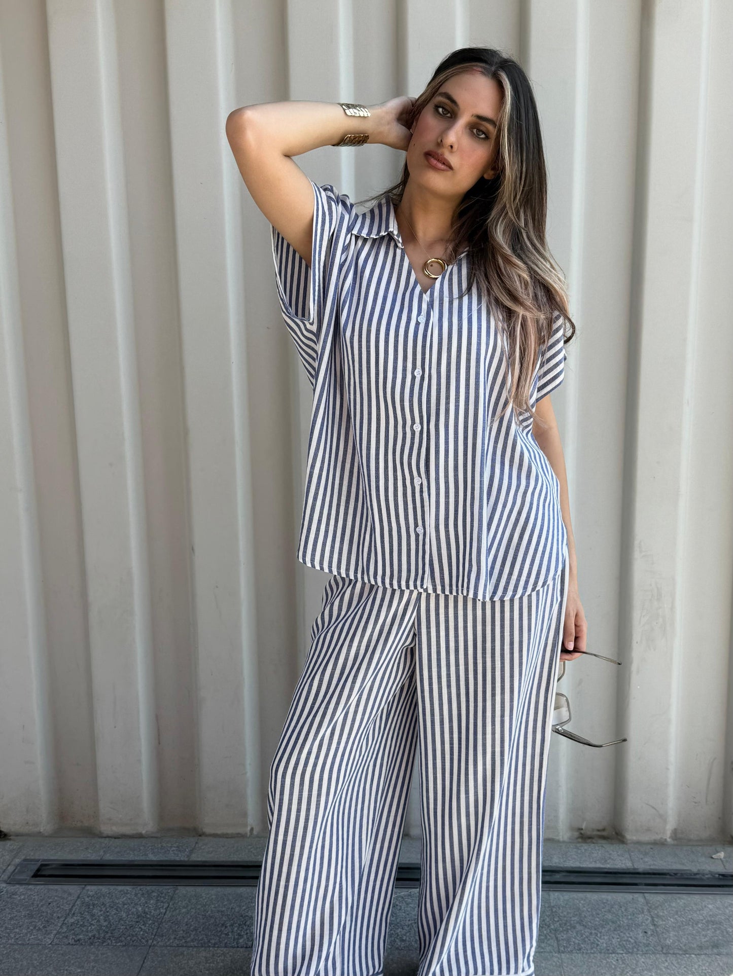half-sleeves set in blue