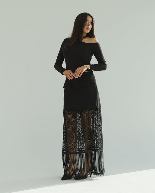 Black Lace Skirt