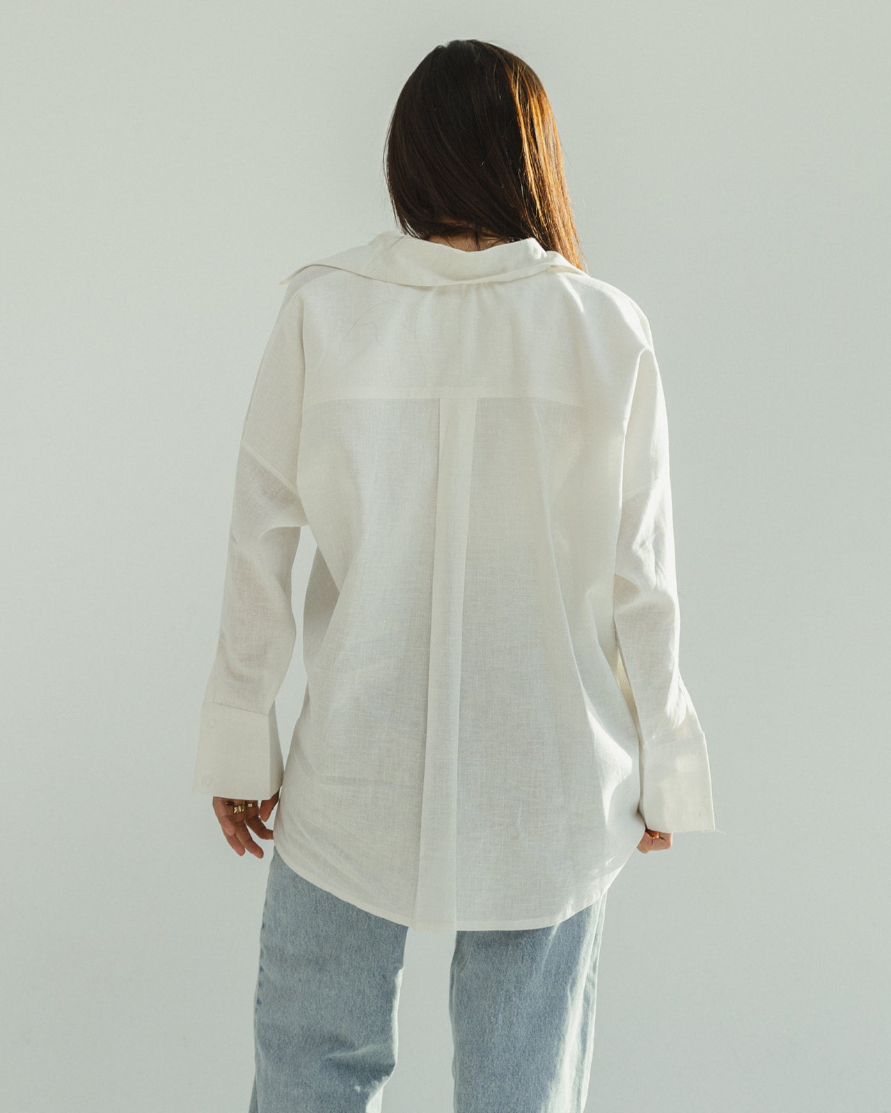2-in-1 Organic Linen Shirt In Off-White guy