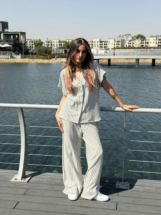 half-sleeves set in sage