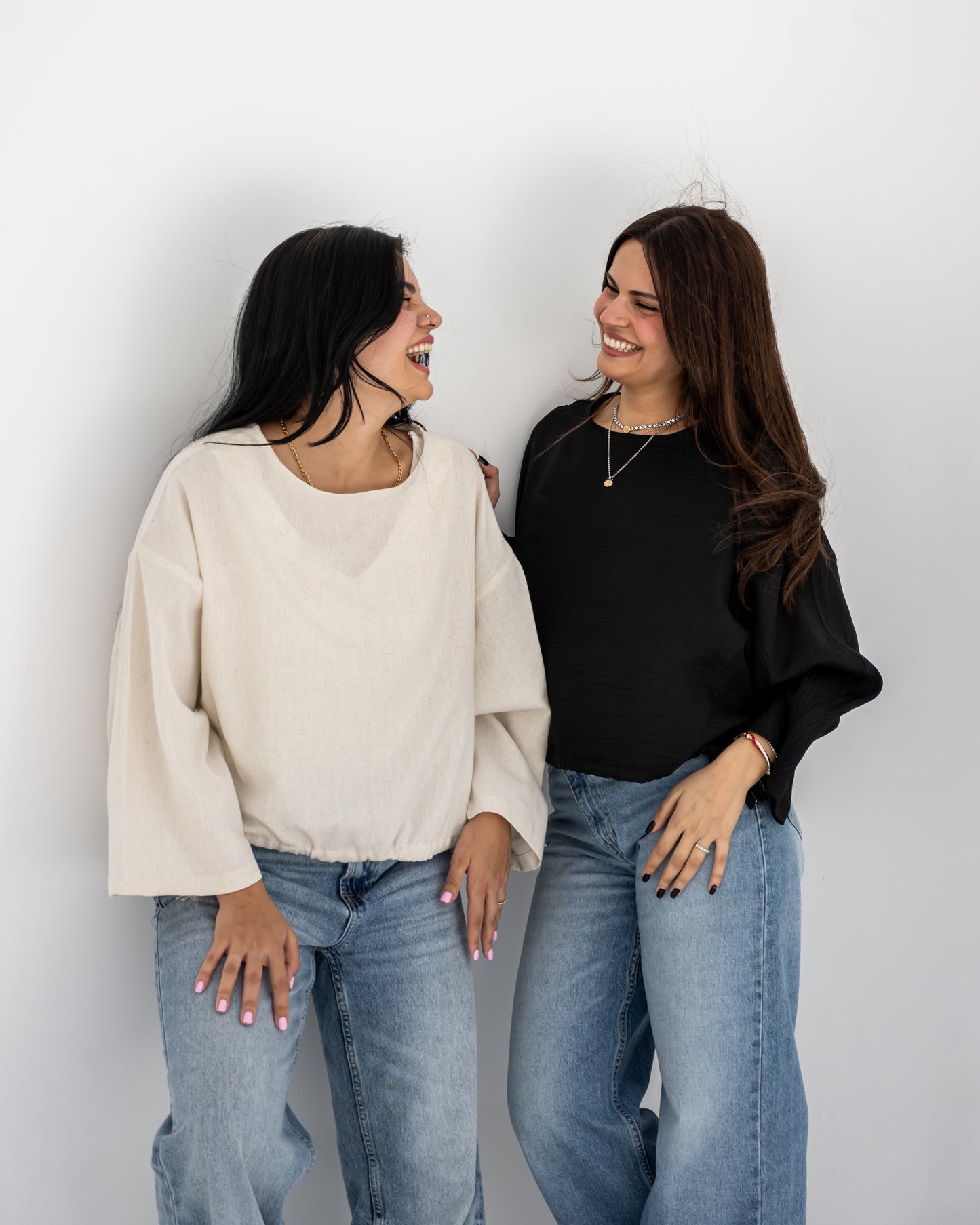 basic Linen Top In Black