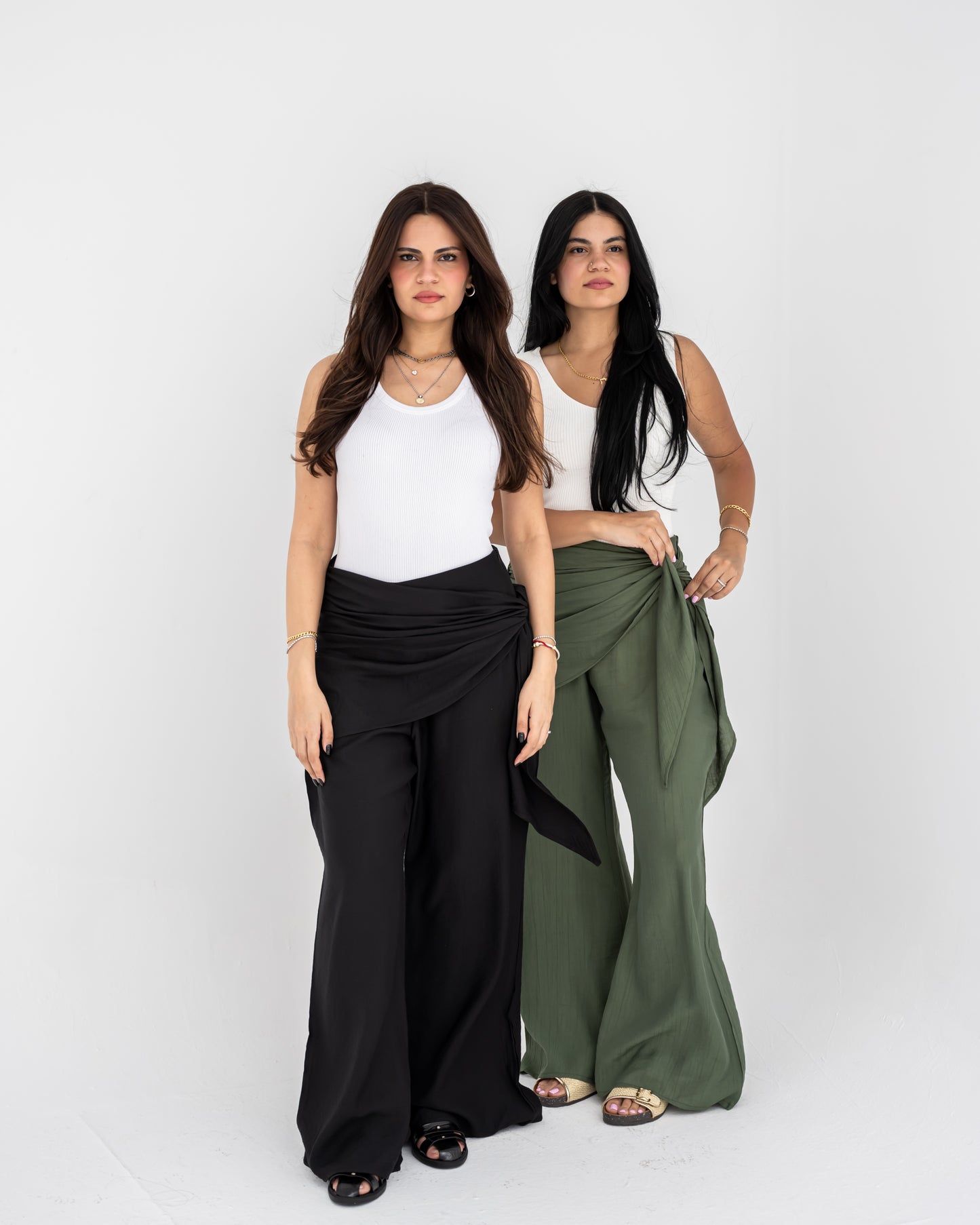 Wrapped Olive Pants