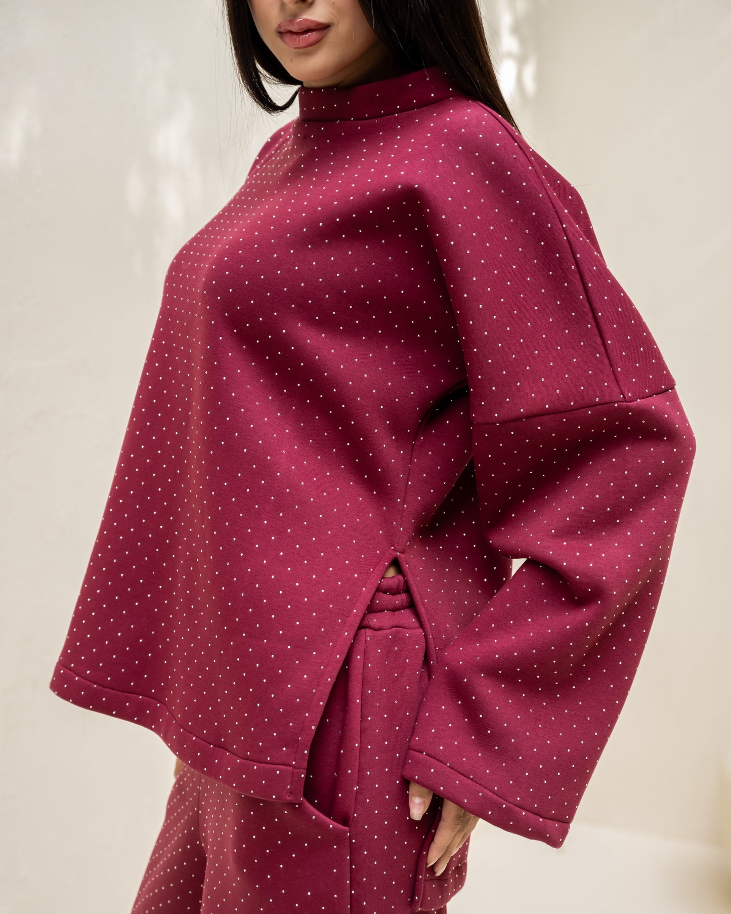 Blingy Set In Burgundy