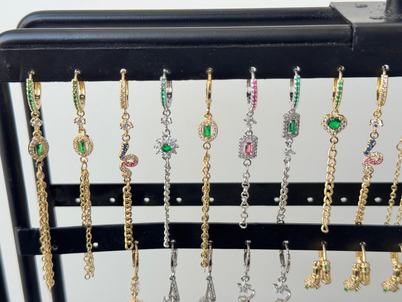 dazzling earrings