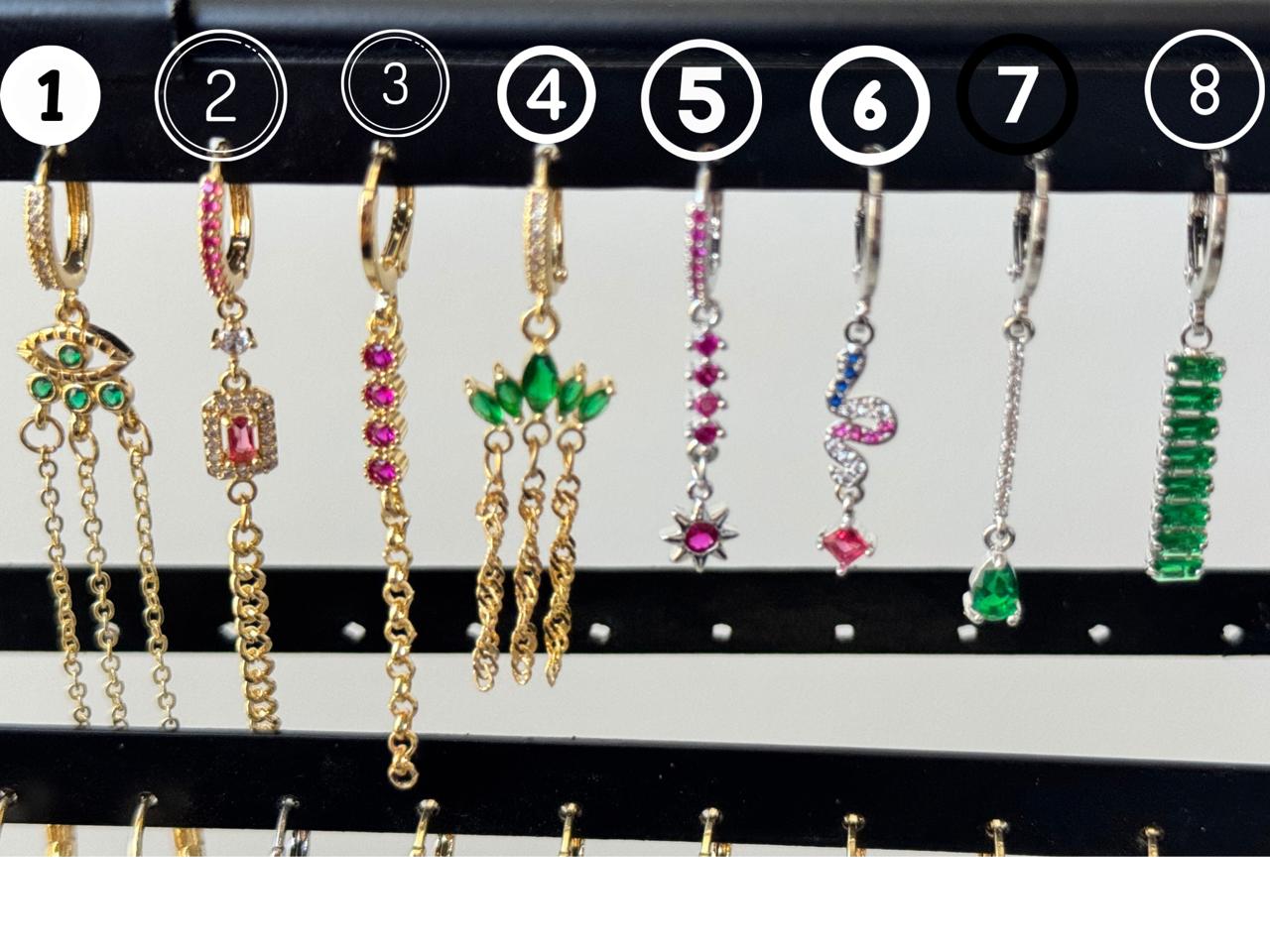 mid-dazzling earrings