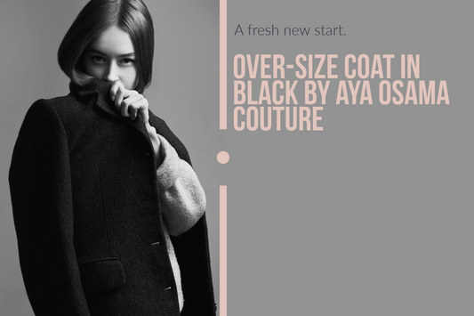 Over-Size Coat in Black by Aya Osama Couture