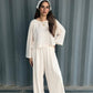 ivory wave set in off-white
