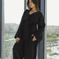 Bling Wrapped Linen Set In Black