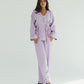 Bling Wrapped Linen Set In Lilac