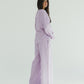 Bling Wrapped Linen Set In Lilac