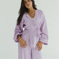 Bling Wrapped Linen Set In Lilac