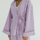 Bling Wrapped Linen Set In Lilac