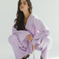 Bling Wrapped Linen Set In Lilac