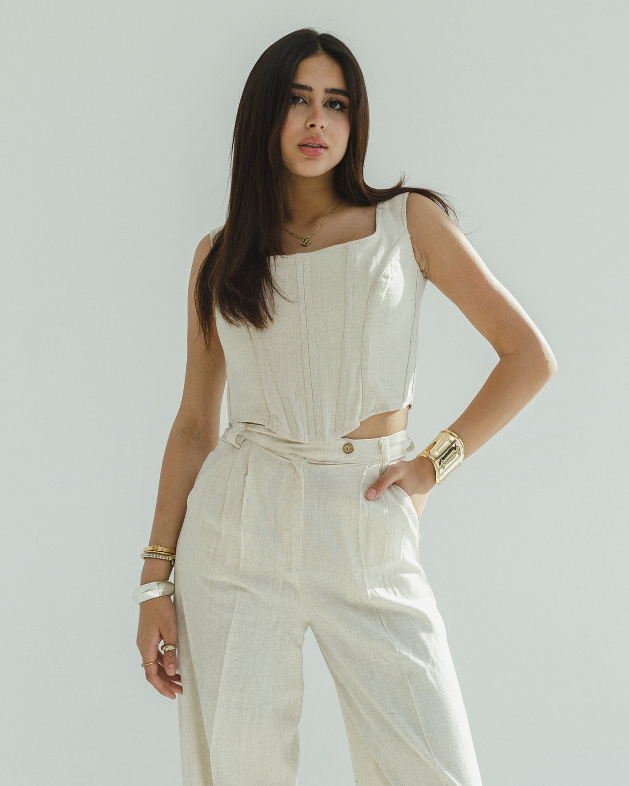 Corset Beige Set