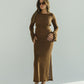 Crochet Brown Dress