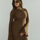 Crochet Brown Dress
