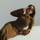 Crochet Brown Dress