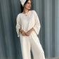 ivory wave set in off-white