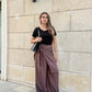 mocha wrap pants