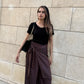 mocha wrap pants