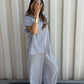 half-sleeves set in blue