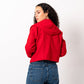 Amilia Women's Red Short Jacket - Soft Wool Blend, Heavyweight Fabric, Stylish & Warm Outerwear by Aya Osama Couture