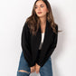 Women's Amilia Black Short Jacket - Soft Wool Blend, Heavyweight Fabric, Stylish & Versatile Outerwear