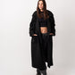 Women's Oversized Black Wool Blend Coat - Heavyweight, Soft, Stylish Winter Jacket