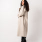 Women's Oversized Beige Wool Blend Coat - Heavyweight, Soft, Stylish Outerwear Made in Egypt