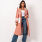Women's Orange Wool & Leather Wear-It Coat - Stylish Winter Jacket Made in Egypt