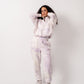 Women's Purple Tie-Dye Set - Premium Heavy Melton Fabric, Made in Egypt