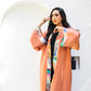 Women's Double Face Pure Satin 2-In-1 Cardigan Top - Havan Color, Made in Egypt - One Size Fit