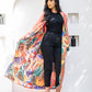 Havan color 2-in-1 reversible satin cardigan by Aya Osama Couture - stylish, versatile, and high-quality women's fashion piece.