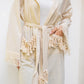 Women's Beige Linen Cardigan - New Collar, Lightweight, Stylish Top - Made in Egypt