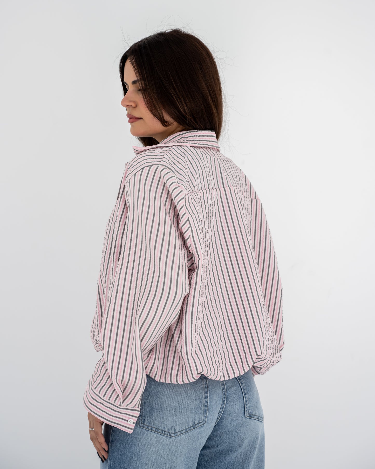 Pink Striped Shirt
