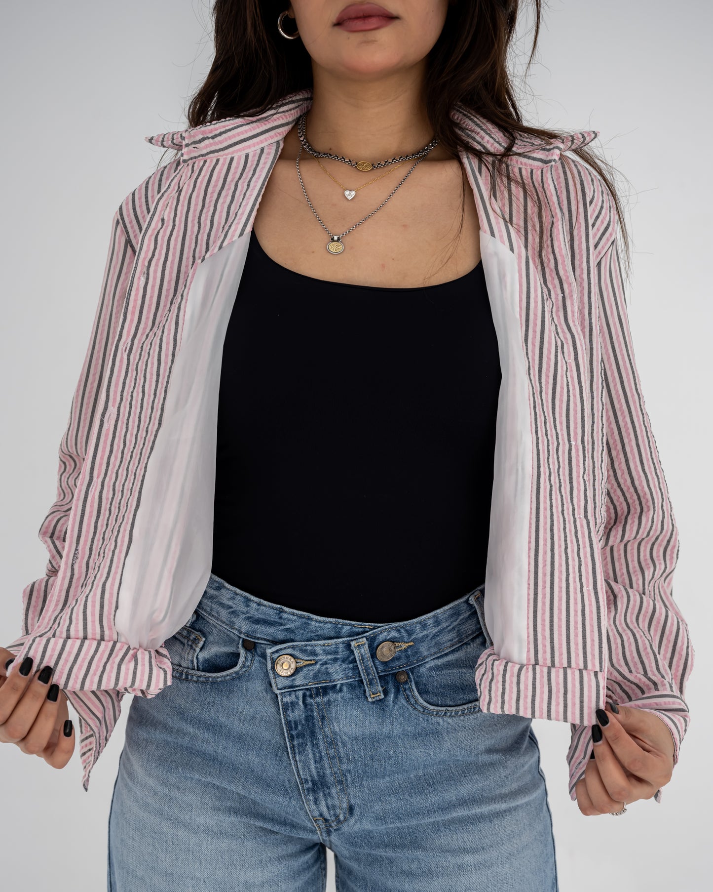 Pink Striped Shirt