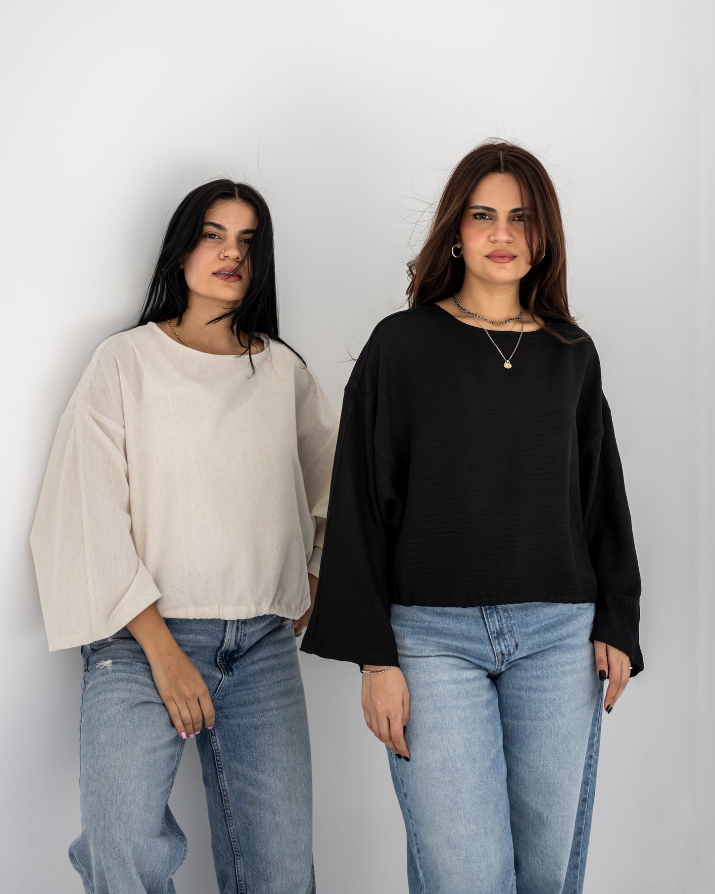 basic Linen Top In Beige