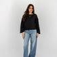 basic Linen Top In Black
