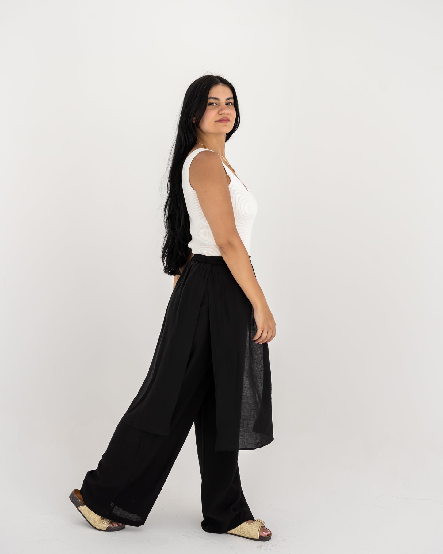 Black Layered Pants