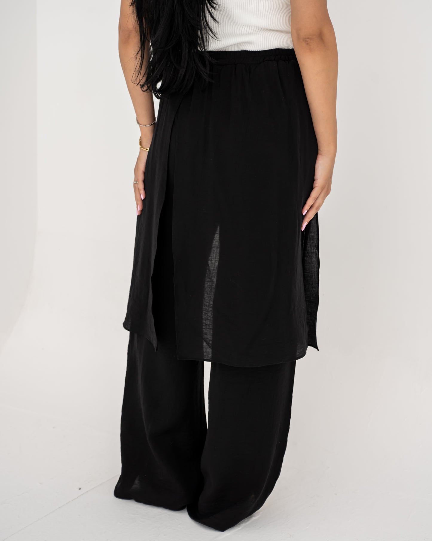 Black Layered Pants