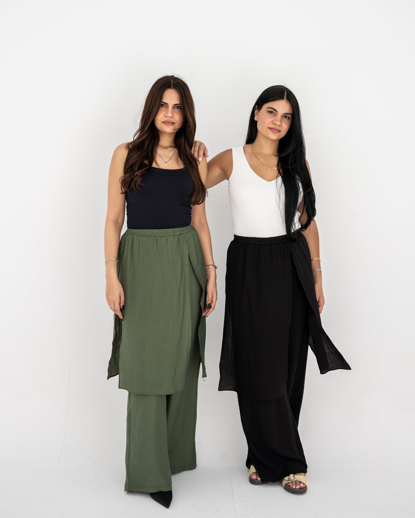 Olive Layered Pants