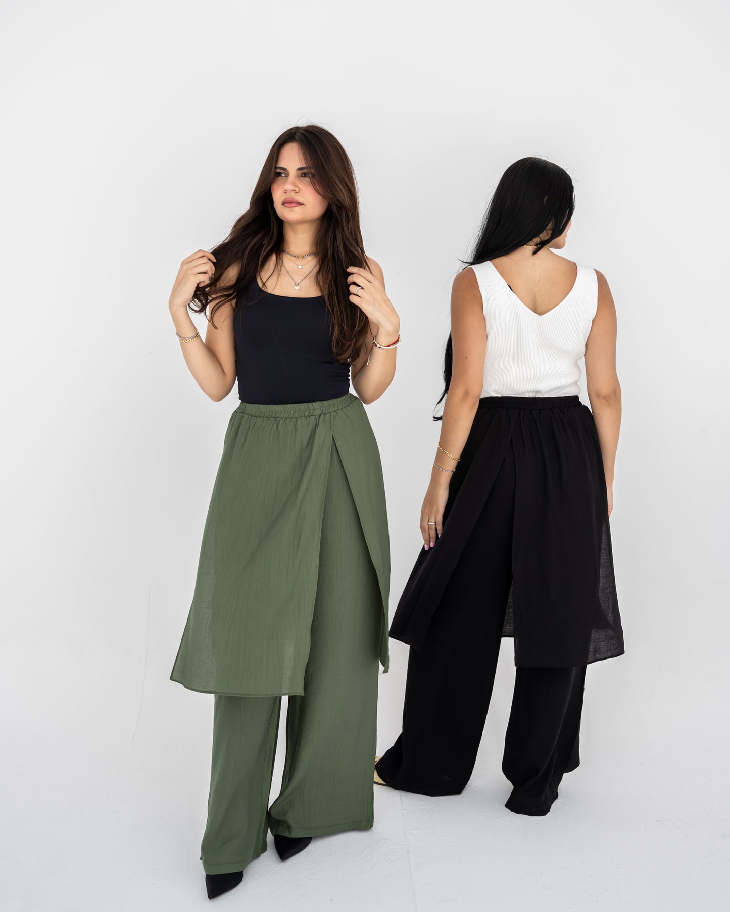 Olive Layered Pants