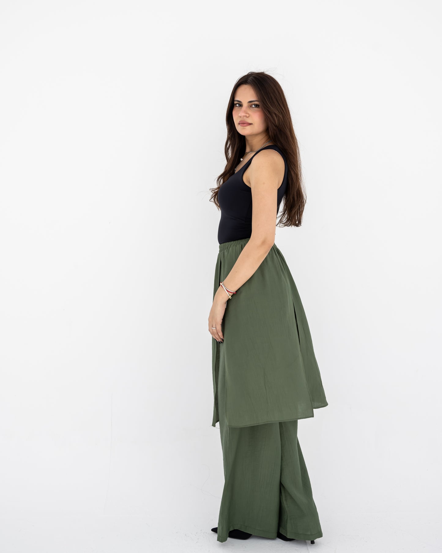 Olive Layered Pants