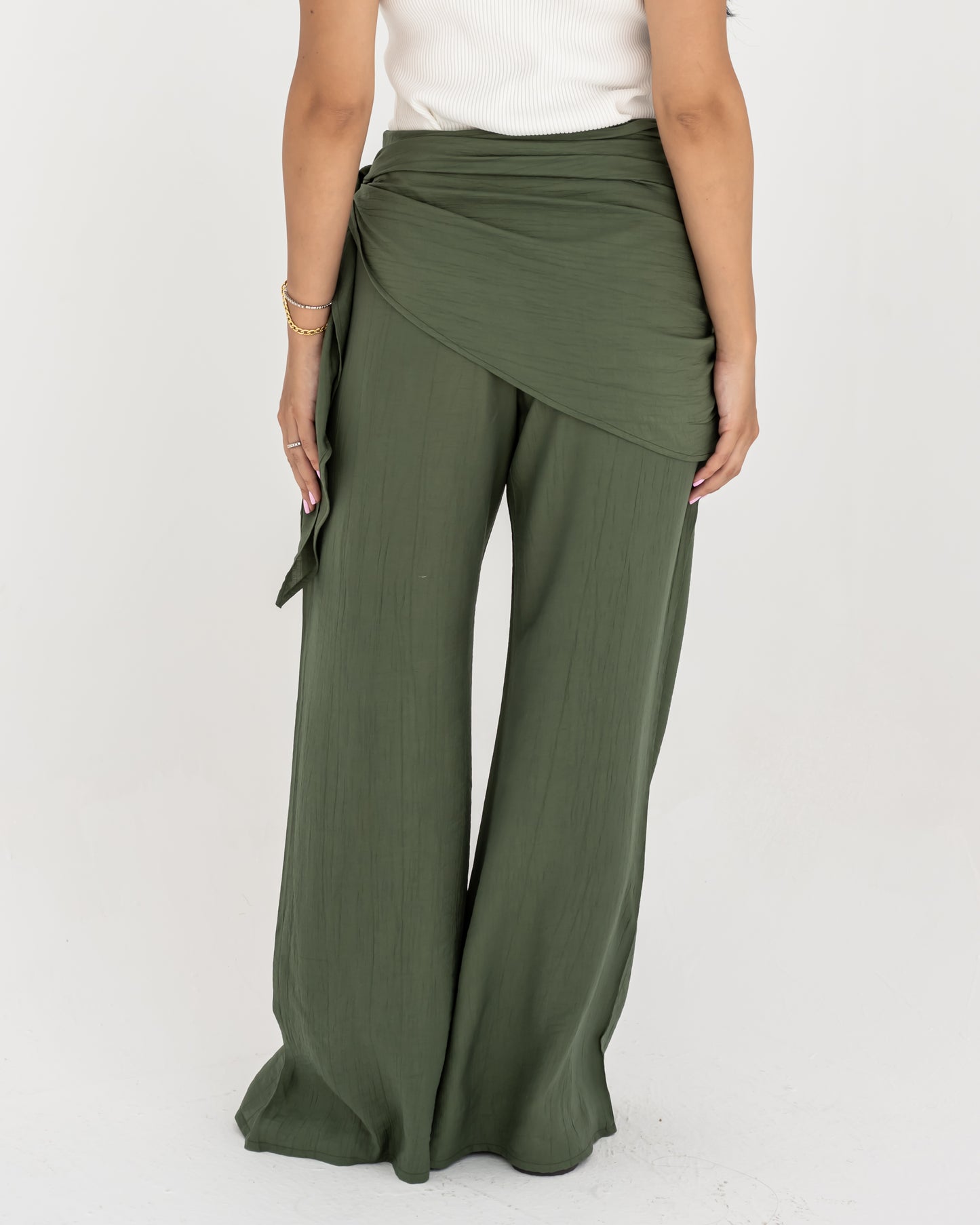 Wrapped Olive Pants