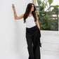 Wrapped Black Pants