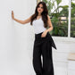 Wrapped Black Pants