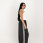Boho Polka Pants In Black