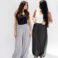 Boho Polka Pants In White
