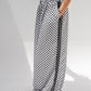 Boho Polka Pants In White