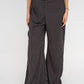 Black Polka Satin Wide Pants